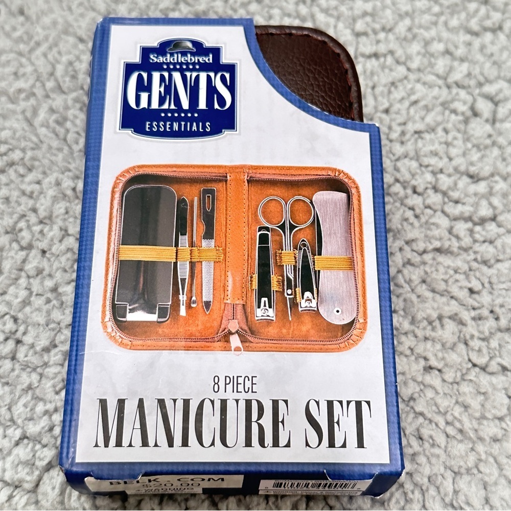 Saddlebred Gents Essentials 8-Piece Manicure Set (New in Box):